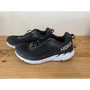 Hoka One One Women's Clifton 5 Black/white Running Shoes 9